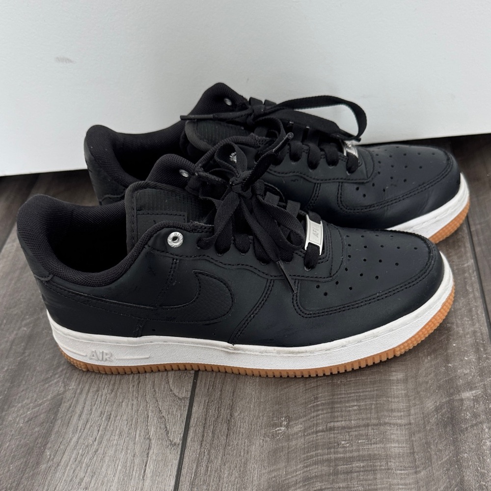 Nike Black and White Air Force 1s Sneakers size 6.5